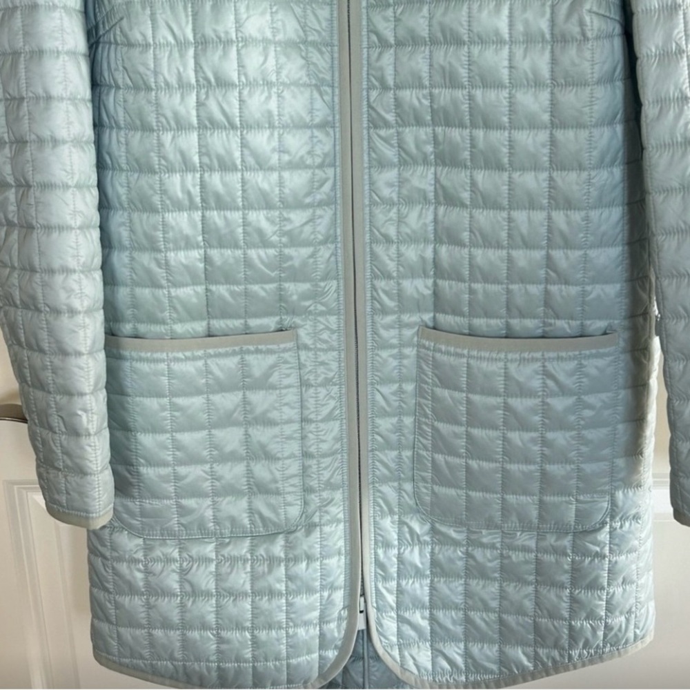 Athleta Light Green Quilted Puffer Jacket - Picture 2 of 6